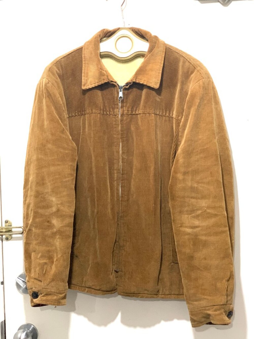 VINTAGE SHERPA LINED CORDUARY JACKETS SIZE L